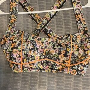 Floral Cross-Back Bralette